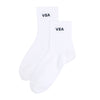 Ankle School Socks - White