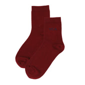 Ankle School Socks - Maroon