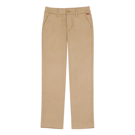 7750 Flat Front Pants Boys KH Khaki - The Uniform Store