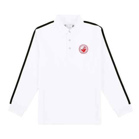 SISHK Secondary Boys Long-Sleeve Polo Shirt – White