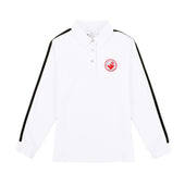 SISHK Secondary Girls Long-Sleeve Polo Shirt – White