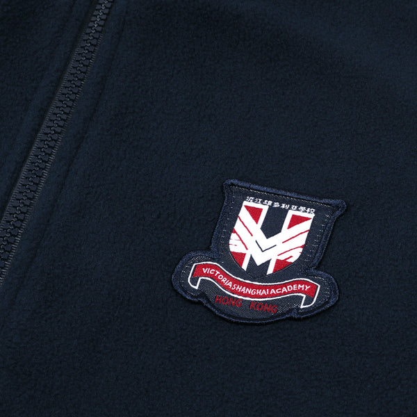 Victoria Shanghai School Uniform - Kids Fleece Jacket - Navy ...