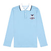 Kids Long-Sleeve Polo Shirt - Blue